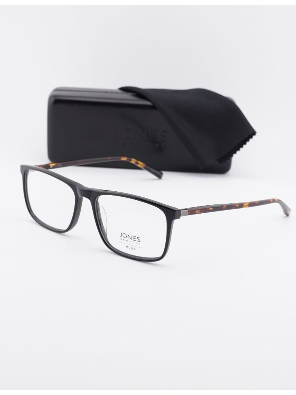 Jones New York J535 0BLA 00 Square Eyeglasses - Black 58mm